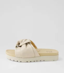 Nulla Xw Almond Leather Slides