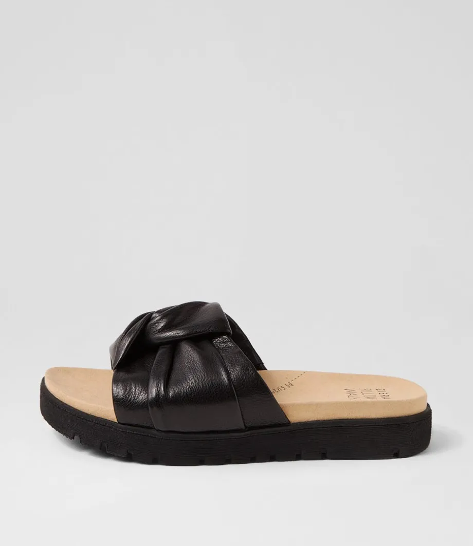 Nulla Xw Black Leather Slides