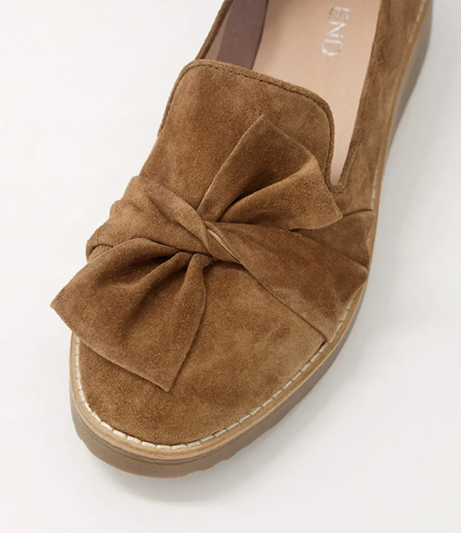 Oclem Light Choc Suede Loafers