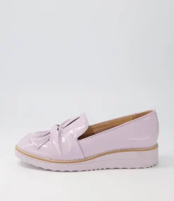 Oclem Lilac Patent Leather Loafers