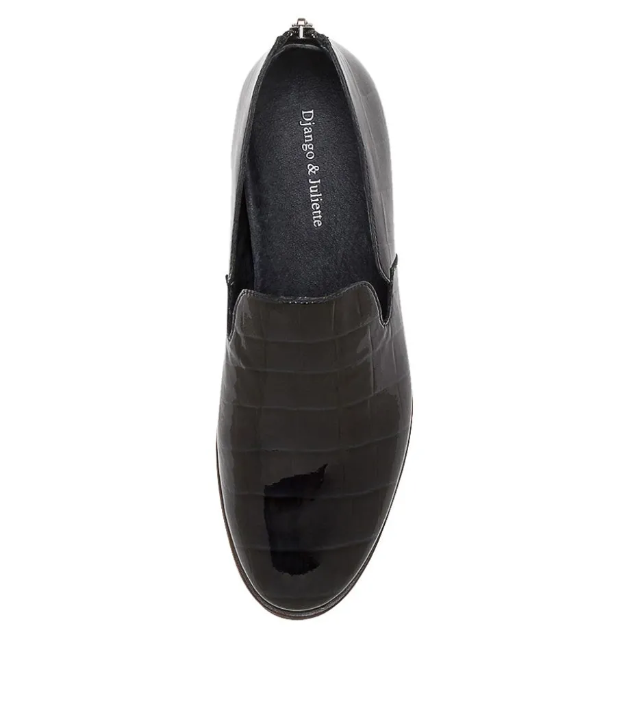 Odai Navy Patent Leather Loafers