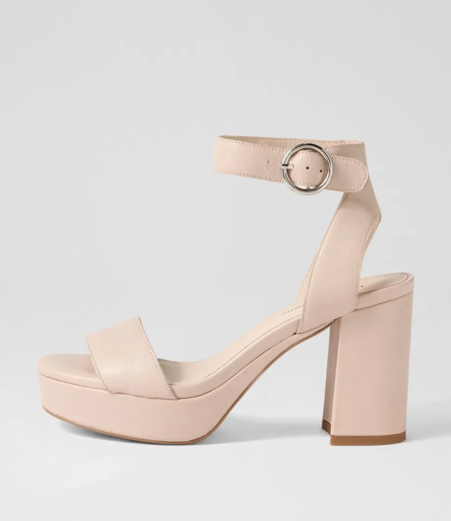 Oita Nude Leather Sandals