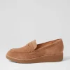 Oley Light Choc Suede Loafers