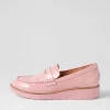 Oley Pink Patent Leather Loafers
