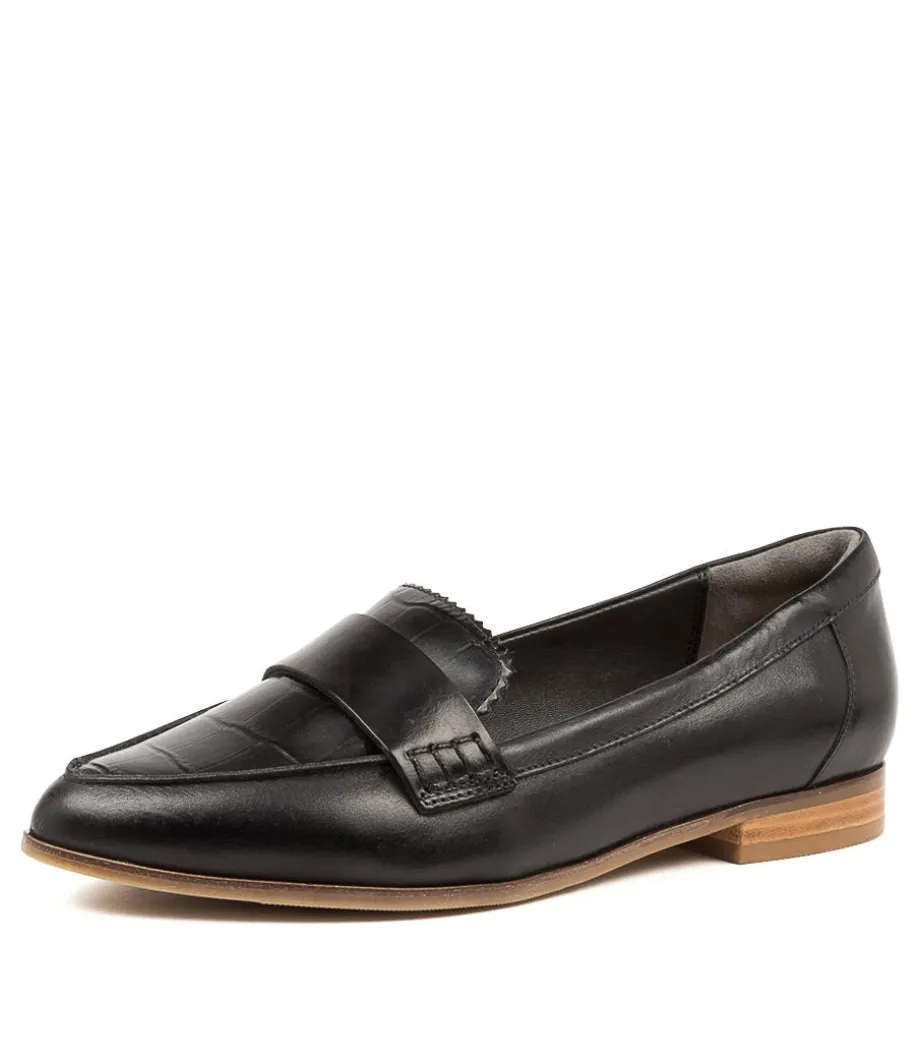 Oreta Xw Blk Slt Lth Croc