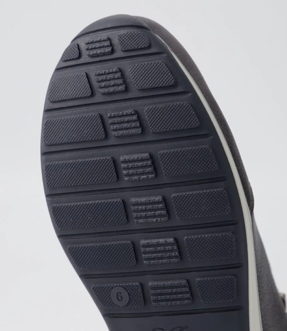 Osaka 87 Anthrazit Indigo Leather Suede Sneakers