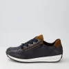 Osaka 87 Blau Nuss Leather Suede Sneakers