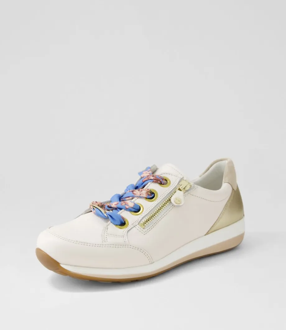 Osaka 87 Creme Shell Platinum Leather Sneakers