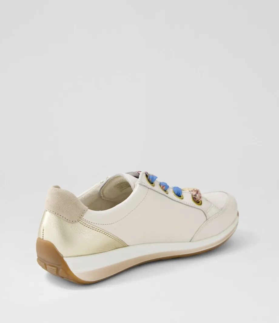 Osaka 87 Creme Shell Platinum Leather Sneakers