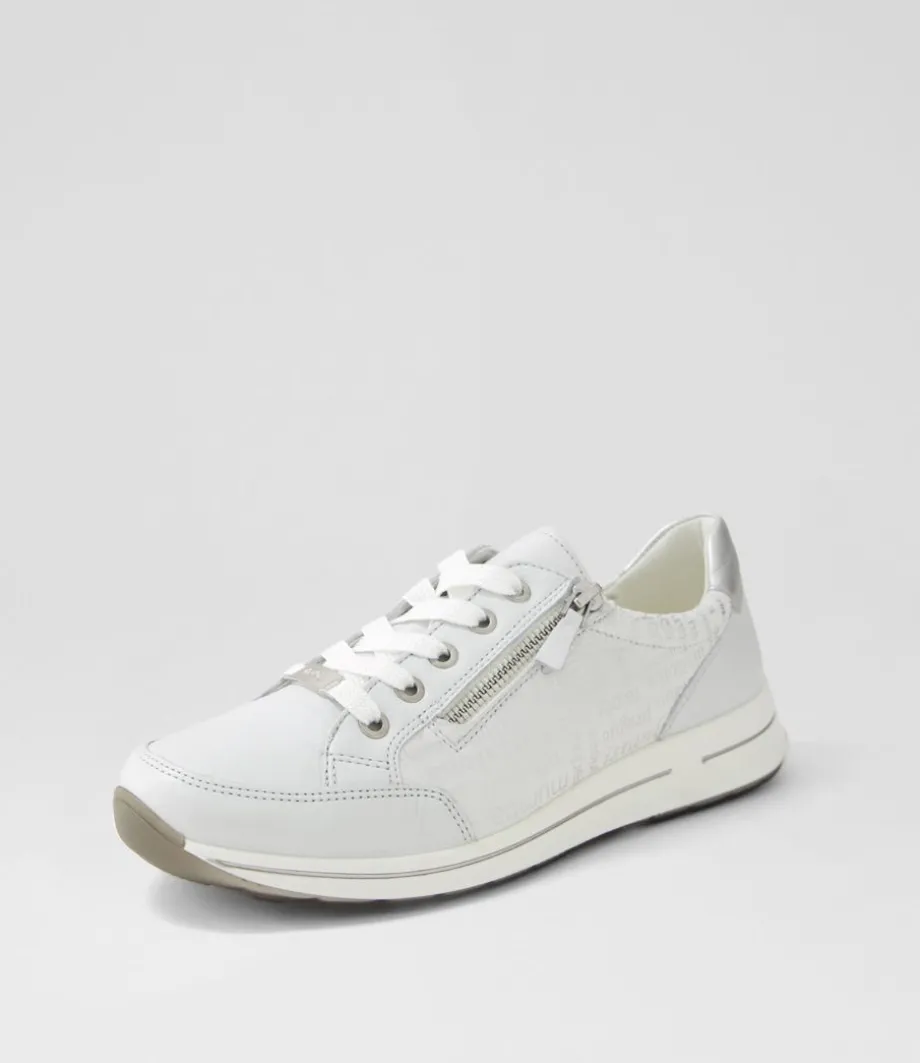 Osaka 1 Misty Grey Silver Leather Sneakers