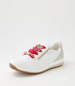 Osaka 87 Weiss Light Gold Leather Sneakers