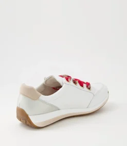 Osaka 87 Weiss Light Gold Leather Sneakers