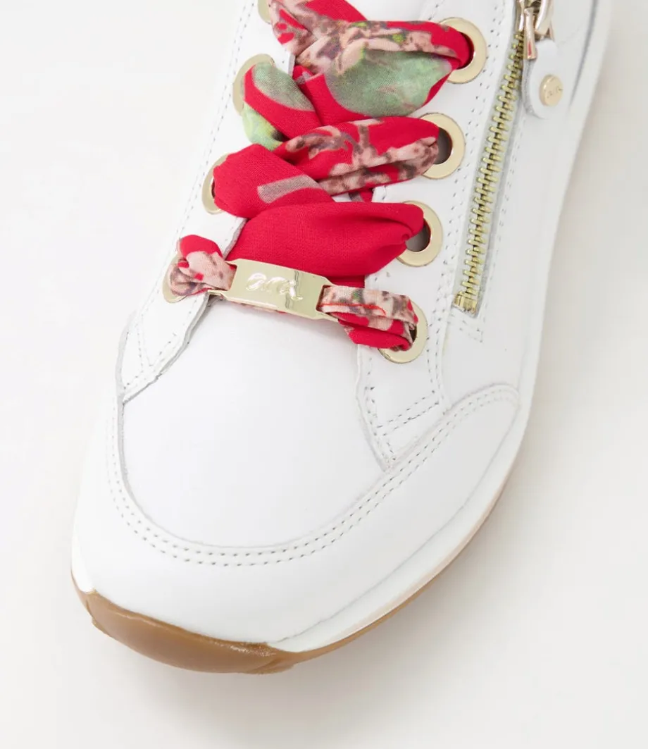 Osaka 87 Weiss Light Gold Leather Sneakers