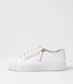 Osloe White Leather Sneakers