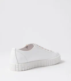Osloe White Leather Sneakers
