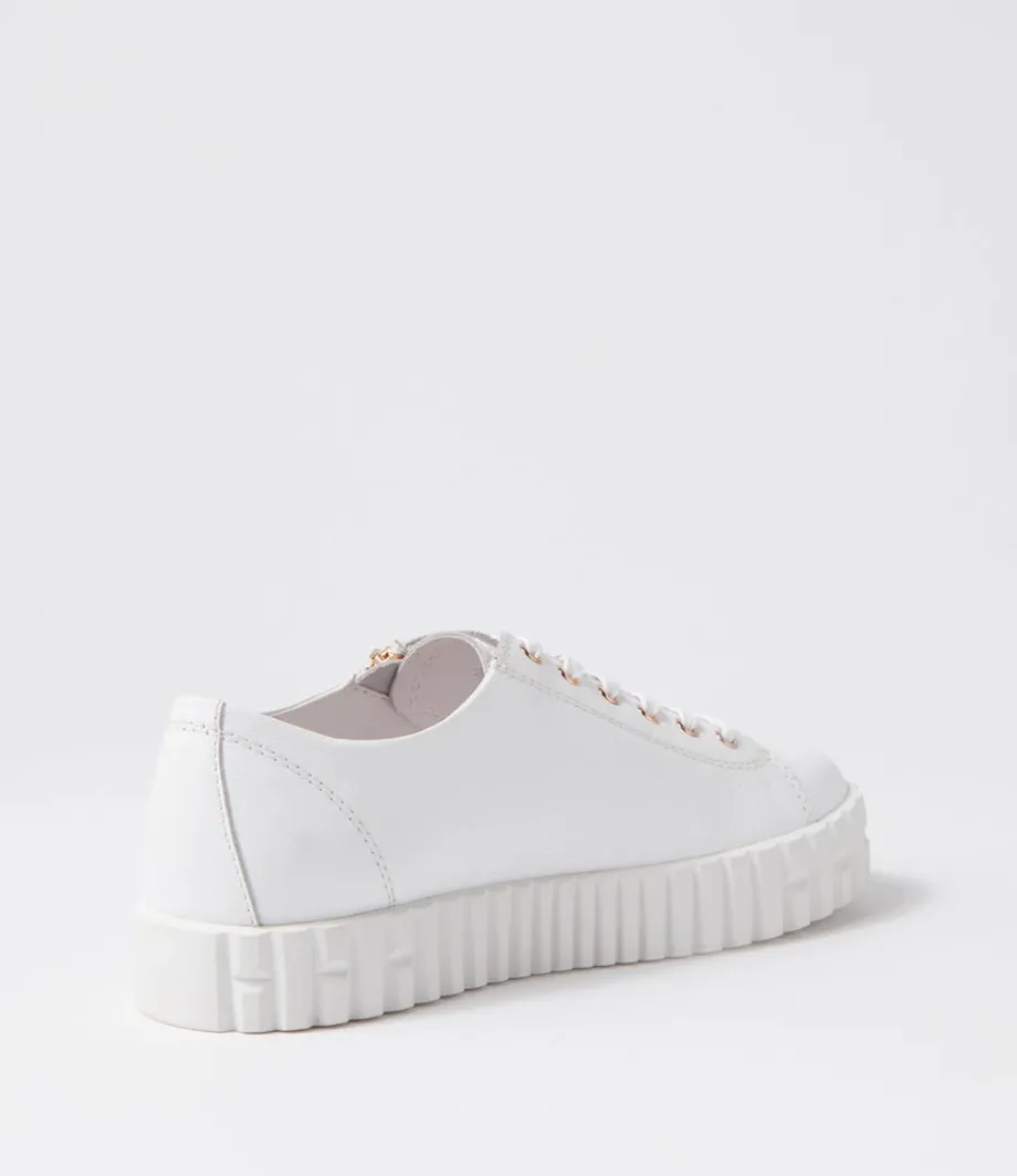Osloe White Leather Sneakers