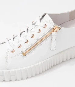 Osloe White Leather Sneakers
