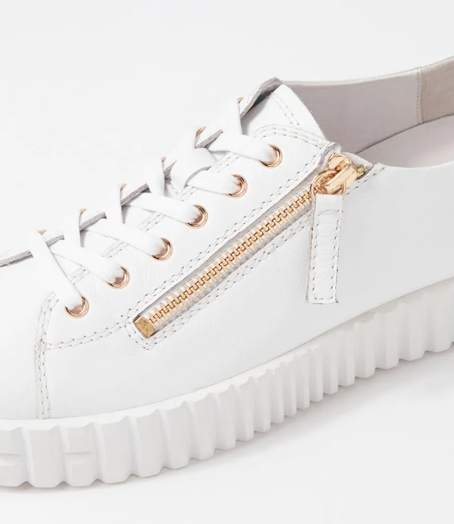 Osloe White Leather Sneakers