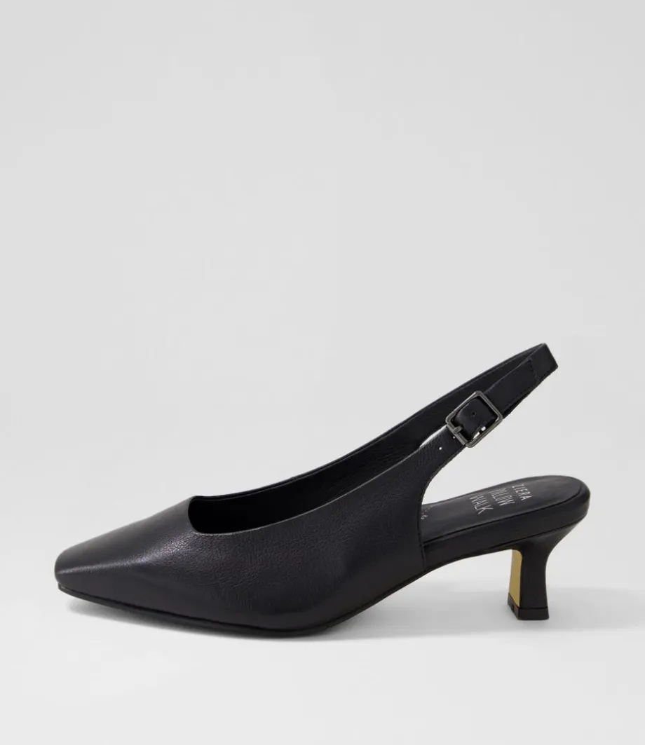 Oviedos Xw Black Leather Heels