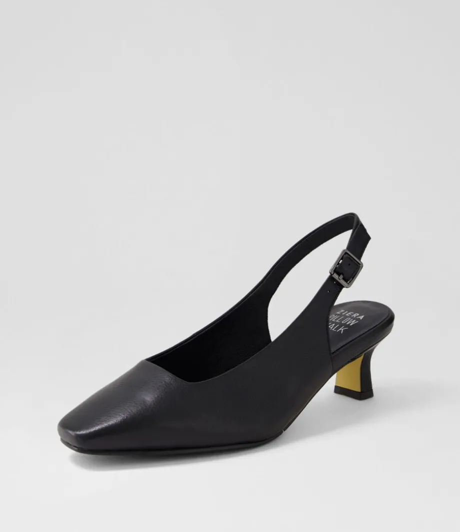 Oviedos Xw Black Leather Heels