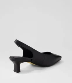 Oviedos Xw Black Leather Heels