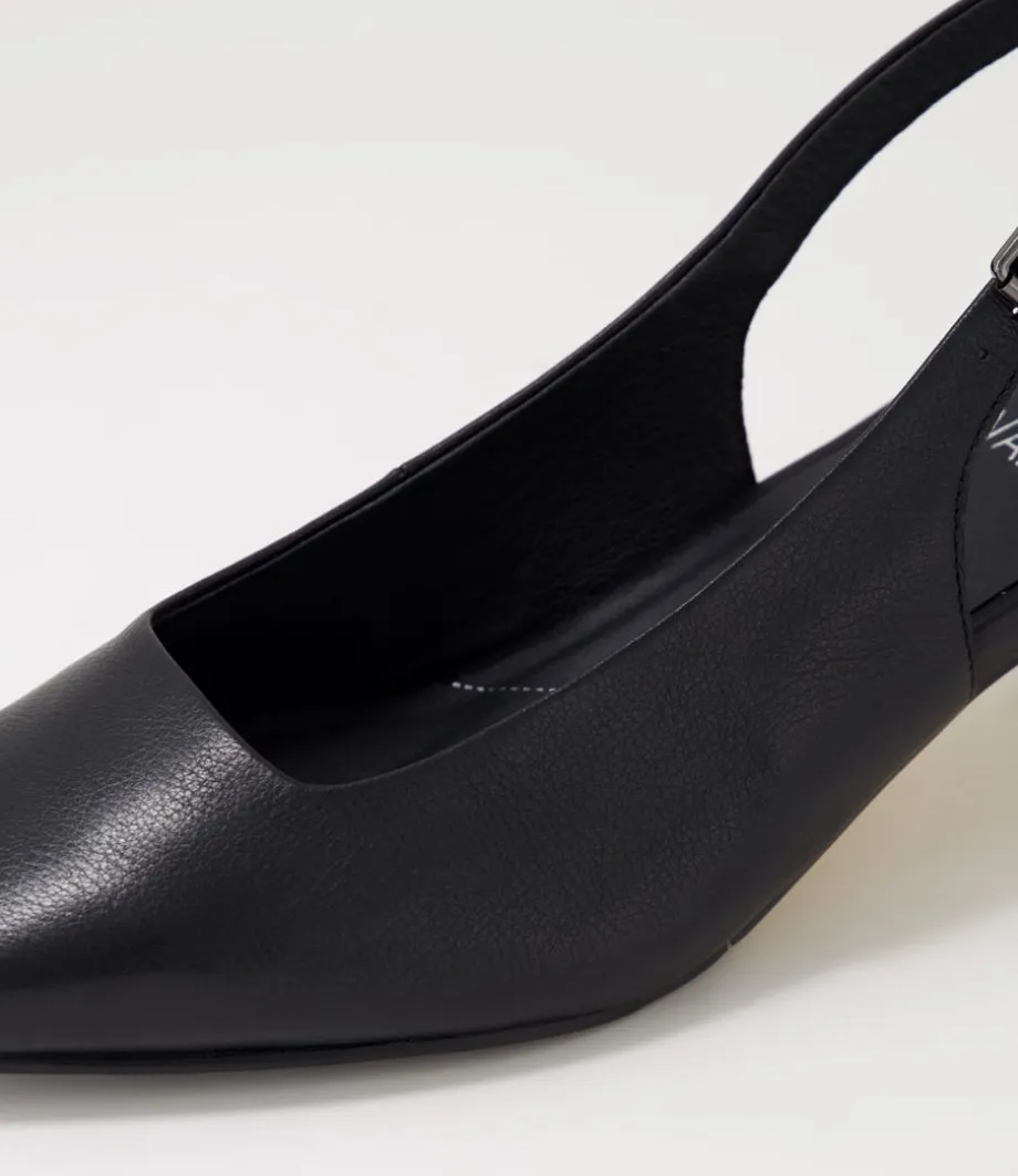 Oviedos Xw Black Leather Heels