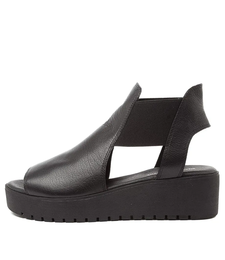 Ozie Black Lea-Blk Sole