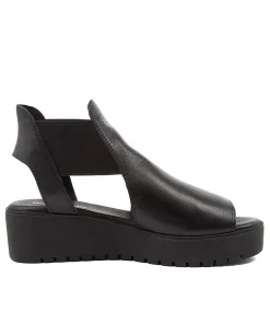 Ozie Black Lea-Blk Sole