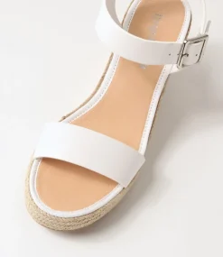 Pakko White Natural Multi Leather Espadrilles
