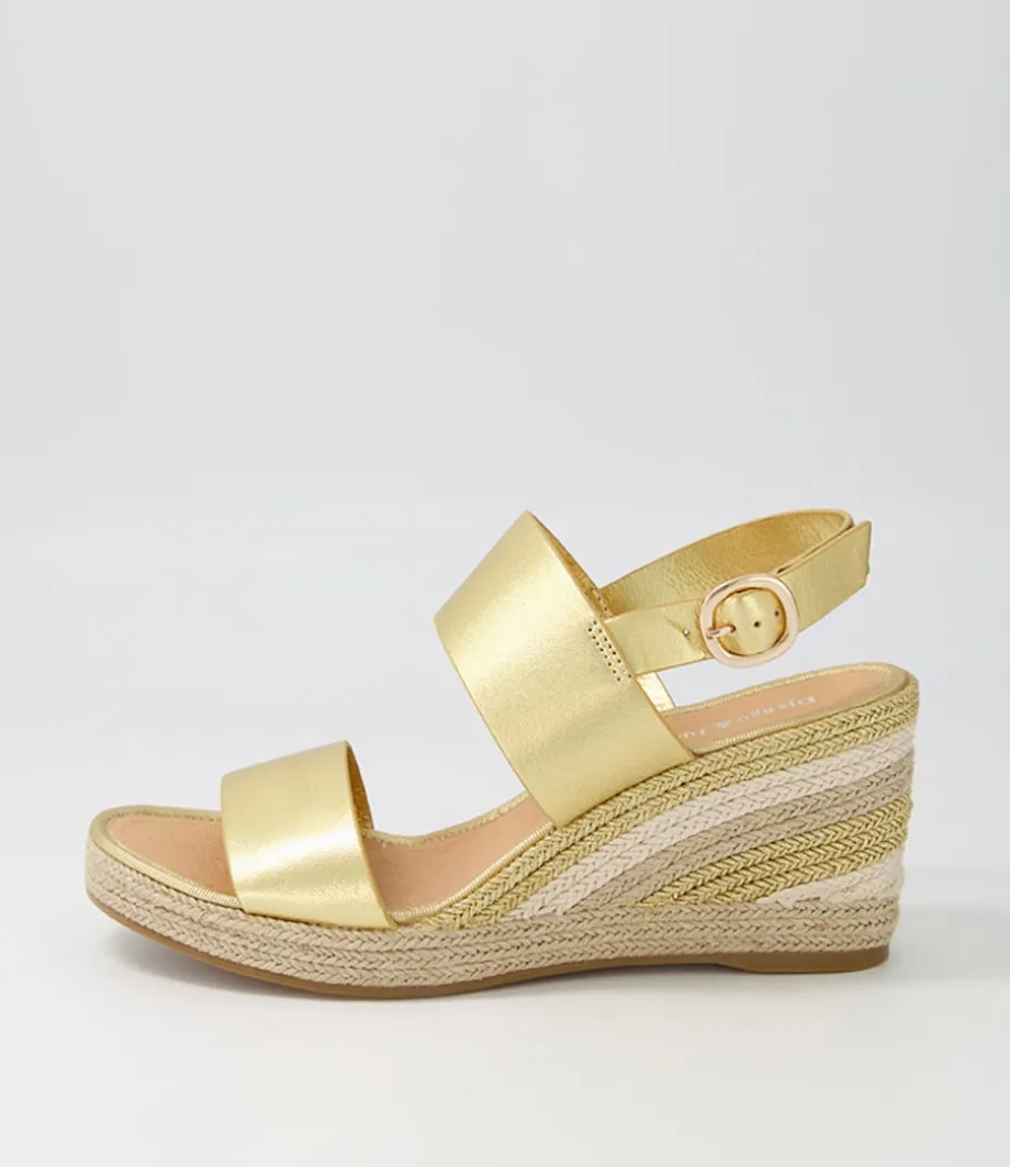 Pama Gold Multi Leather Espadrilles