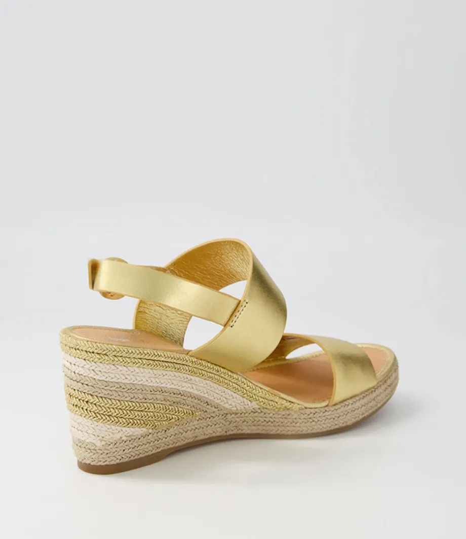 Pama Gold Multi Leather Espadrilles
