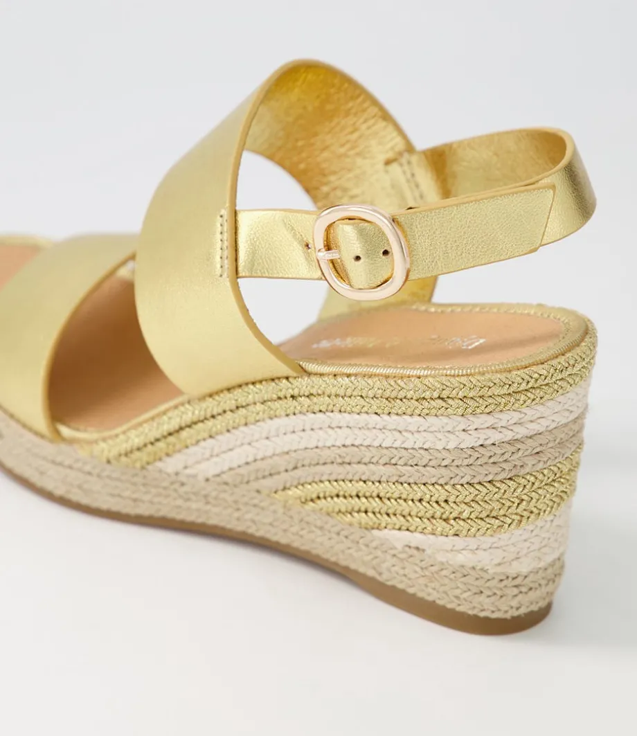Pama Gold Multi Leather Espadrilles