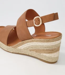 Pama Tan Natural Multi Leather Espadrilles