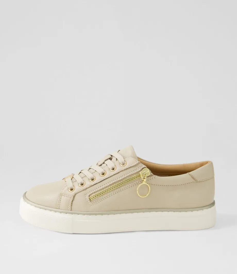 Pamela Xf Almond Leather Sneakers