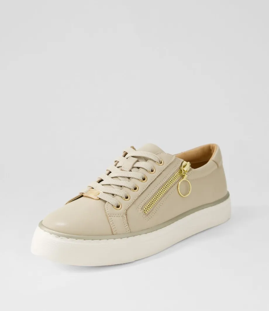 Pamela Xf Almond Leather Sneakers