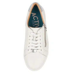 Pamela Xf White Silver Leather Sneakers