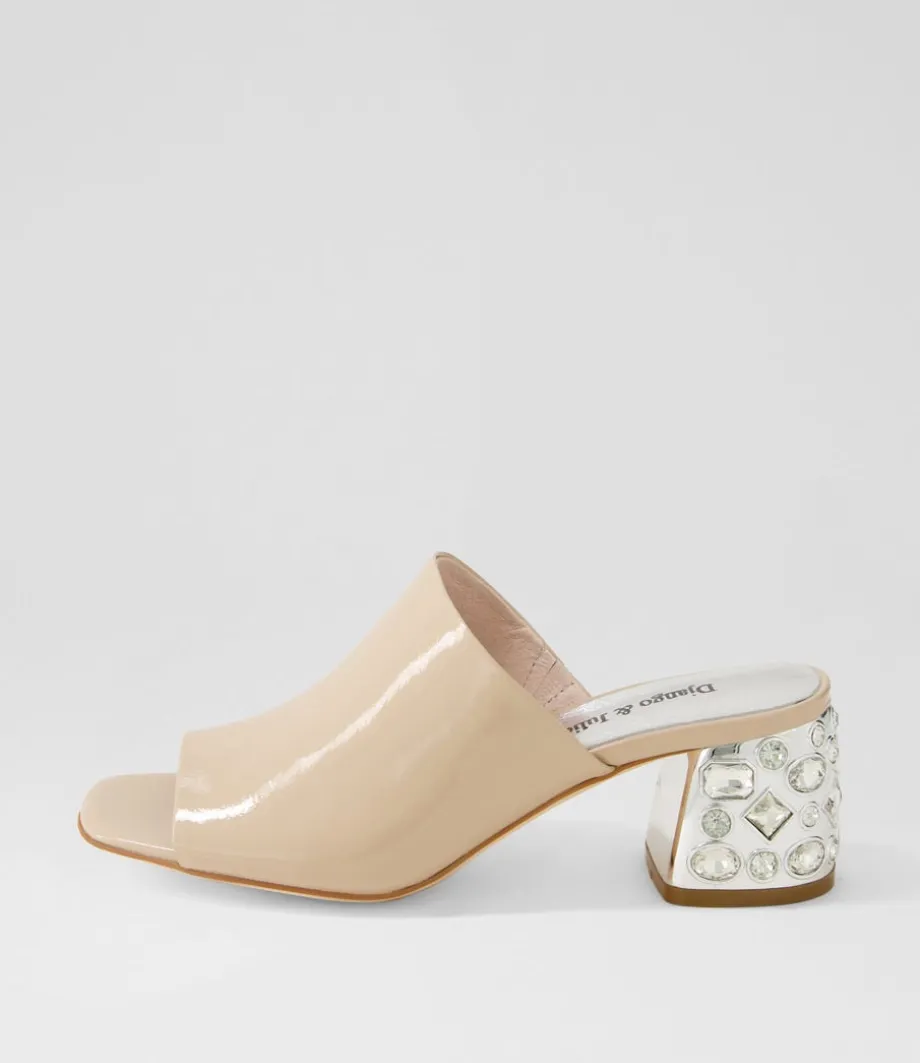 Pansie Cafe Patent Leather Mules