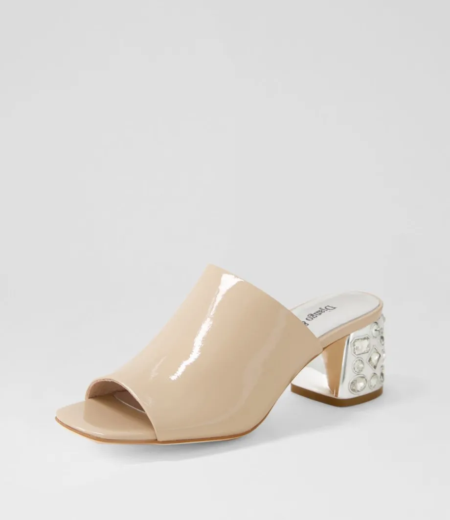 Pansie Cafe Patent Leather Mules