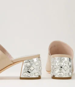 Pansie Cafe Patent Leather Mules