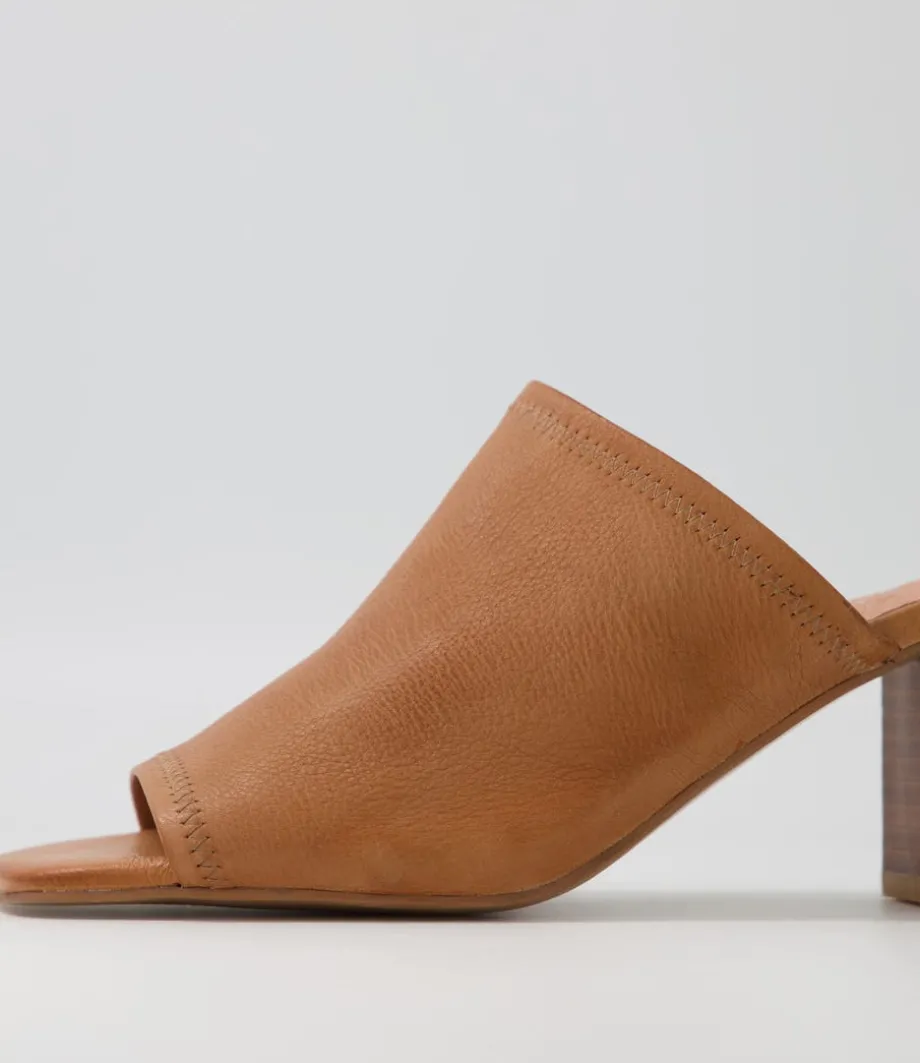 Pantry Tan Leather Mules