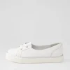 Patrese Xf White Leather Flat Shoes