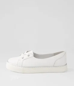 Patrese Xf White Leather Flat Shoes