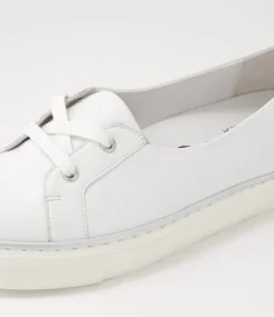 Patrese Xf White Leather Flat Shoes