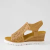 Perynn W Tan Leather Sandals