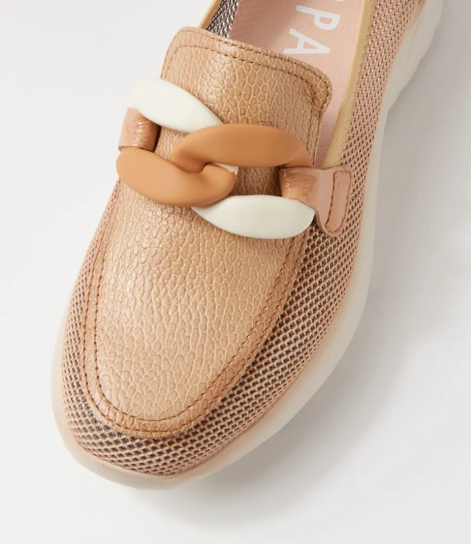 Polinesia 13 Desert Mesh Leather Loafers