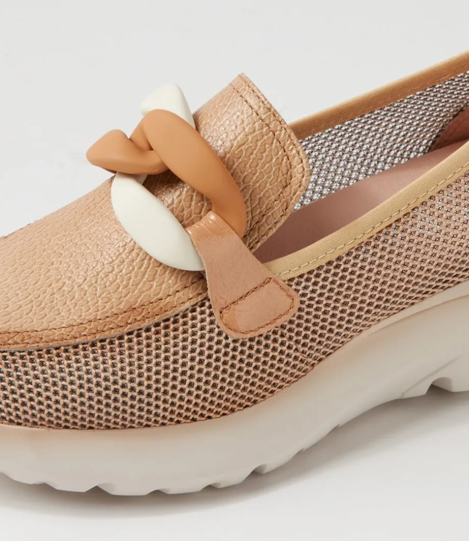 Polinesia 13 Desert Mesh Leather Loafers