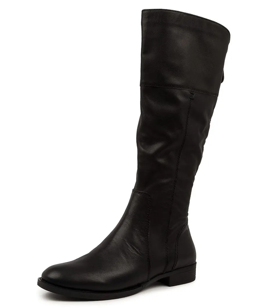 Prago Black Leather