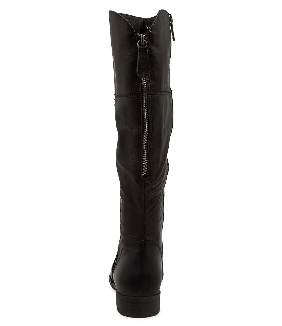 Prago Black Leather