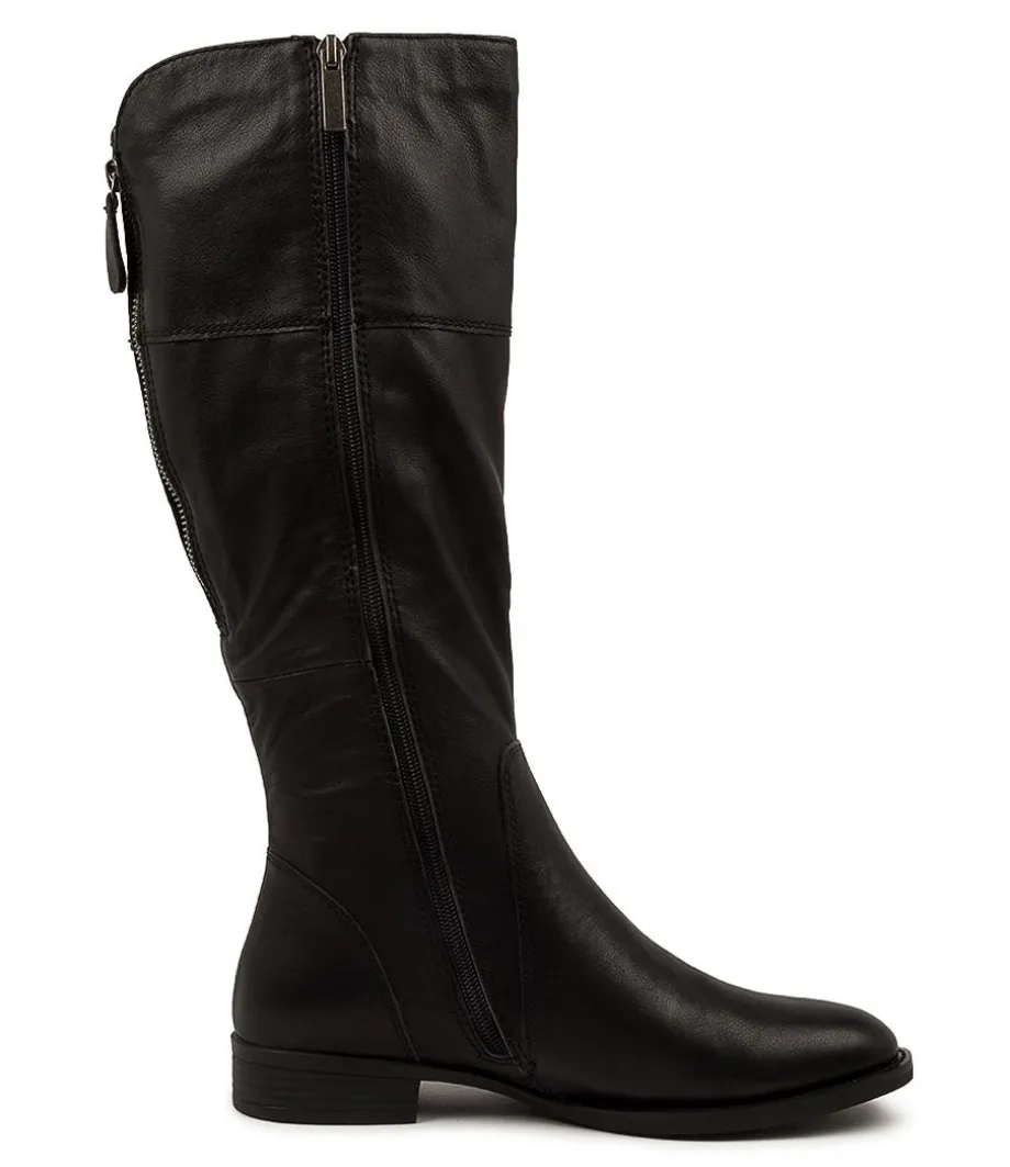 Prago Black Leather