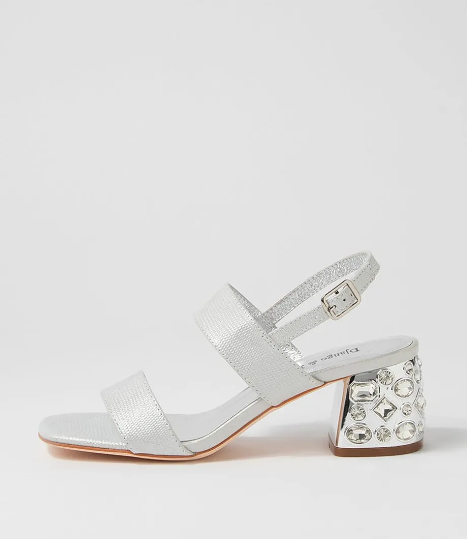 Prent Silver Glow Lizard Sandals